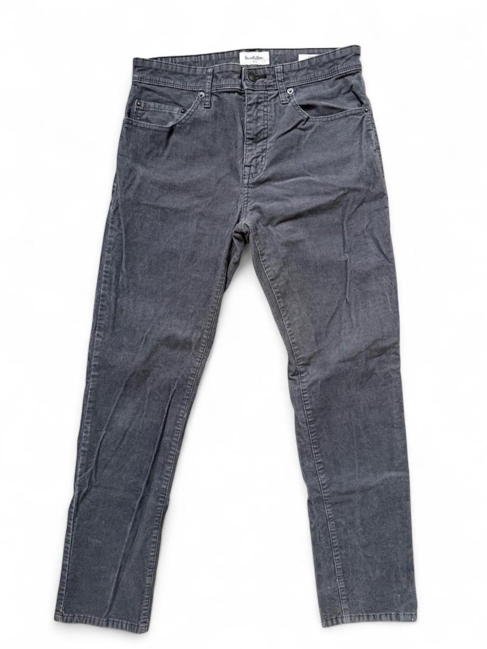 Goodfellow Gray Corduroy Slim Fit Pants 30x30